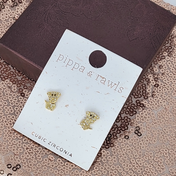 Pippa & rawls gold swivel dog earrings NWT - Picture 3 of 6
